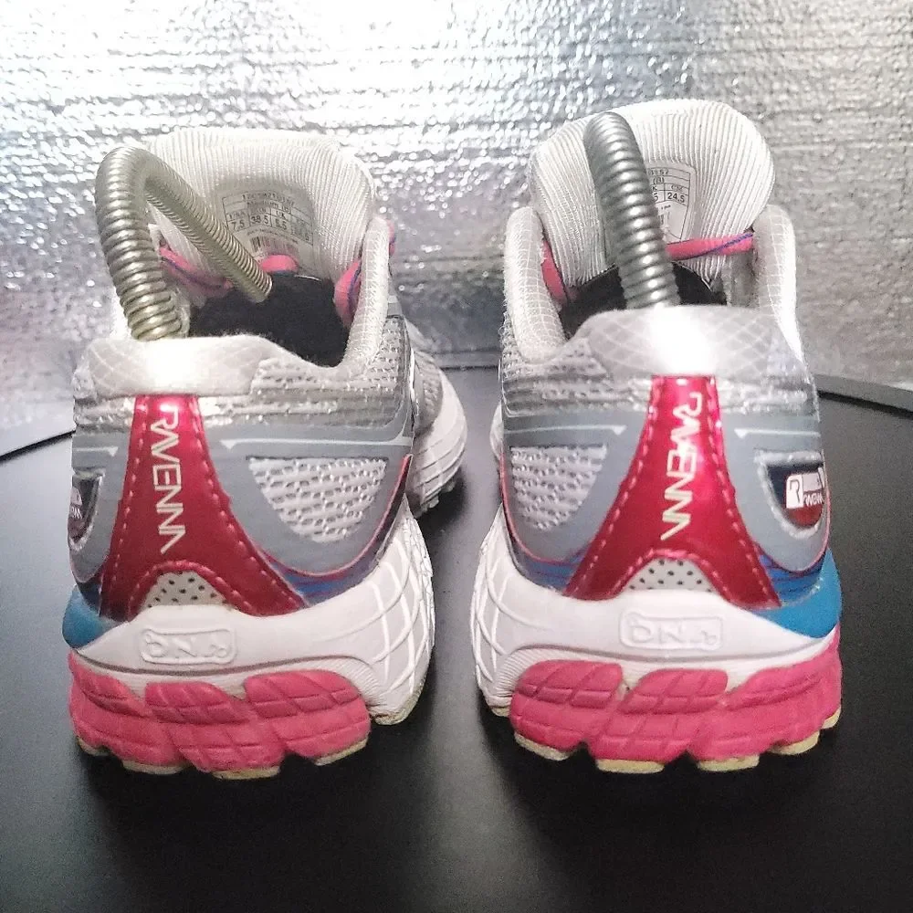 Brooks Women's Brooks Ravenna 6 Raspberry Paradise Gray Running Shoes 7.5 B - Picture 7 of 13